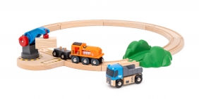 Brio World: Kolejka - Zestaw Startowy z dźwigiem (63602800)