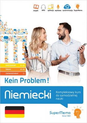 Niemiecki Kein Problem! Kompleksowy kurs A1-C1 do samodzielnej nauki (poziom podstawowy, średni - Waldemar Trambacz