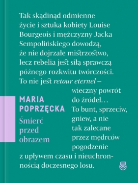 Śmierć przed obrazem - Maria Poprzęcka