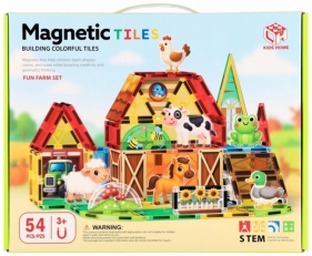 Klocki magnetyczne Farma 54el