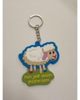 Brelok gumowy - owca - Pan jest moim pasterzem