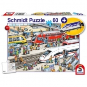 Puzzle 60: Dworzec kolejowy + zawieszka na bagaż