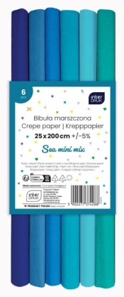 Bibuła marszczona - Sea mini, 6szt