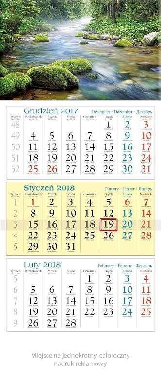 Kalendarz trójdzielny 2018 - Las KT8