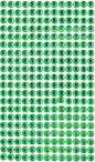 Kryształki samoprzylepne 6mm, 260 szt. light green (jasny zielony) (GRKR-056)