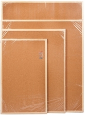 Tablica korkowa 60 cm x 90 cm w ramie drewnianej (CET69) - CETUS-BIS