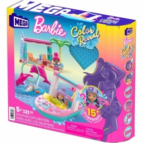 Klocki MEGA Barbie Color Reveal Przygoda z delfinami (HHW83)