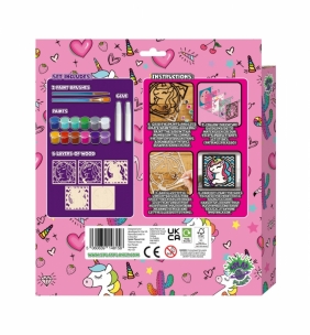 Zestaw do tworzenia obrazów z drewna - jednorożec