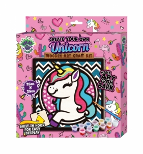 Zestaw do tworzenia obrazów z drewna - jednorożec