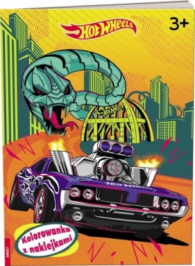 Mattel Hot Wheels. Kolorowanka z naklejkami - Opracowanie zbiorowe