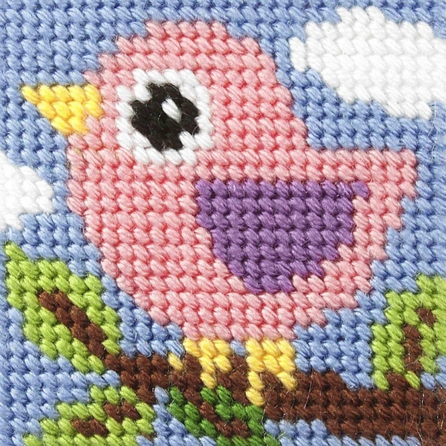 Haft. Moje pierwsze wyszywanie - Ptaszek