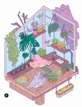 Cozy stickers. Przytulne miejsca