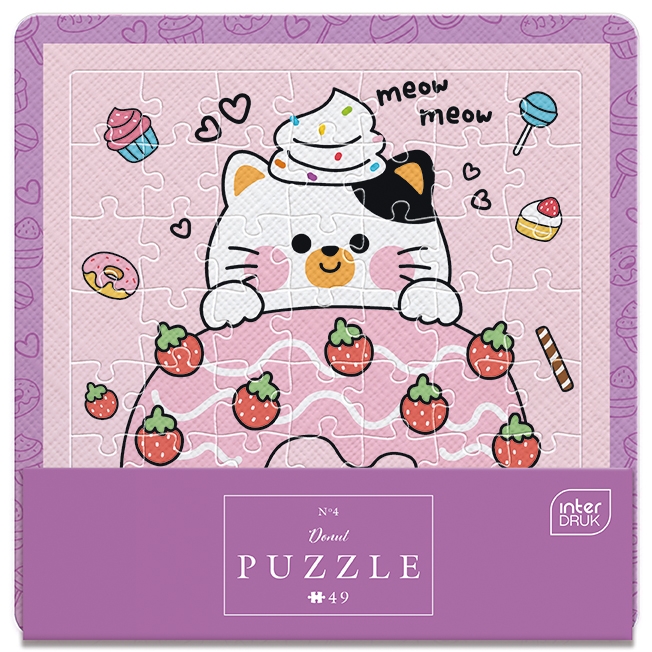 Puzzle w ramce 49: Cute 4 - Donut