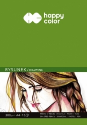 Blok do rysunku Happy Color ART A4, 15 ark (HA 3730 2030-A15)