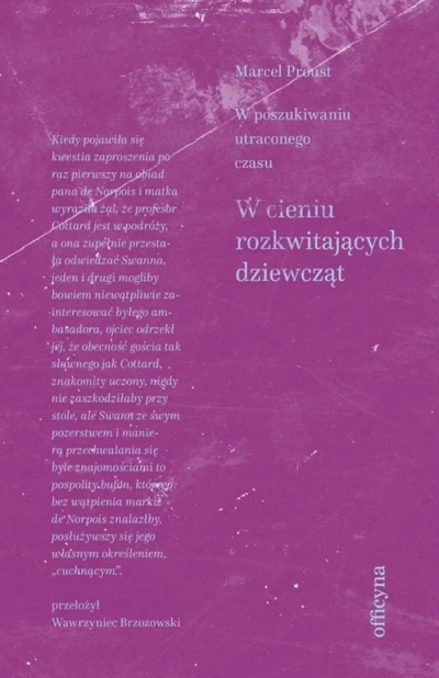 W cieniu rozkwitających dziewcząt. Cykl W poszukiwaniu straconego czasu. Tom 2