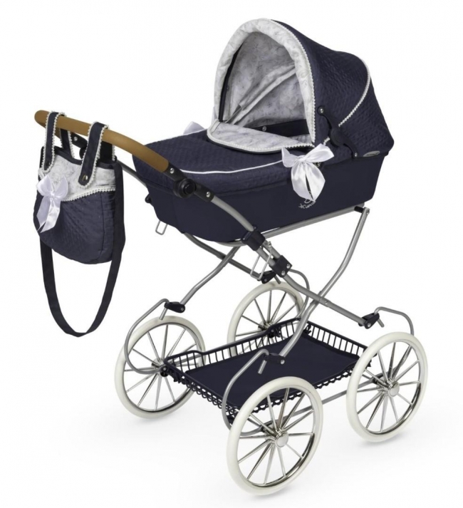<img src='https://webimage.pl/pics/290/0/d8436623380021.jpg' style='height:440px' /> Wózek Vintage z torebką dla lalek do 46cm