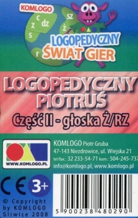 Karty: Logopedyczny Piotruś - Część II, głoska Ż/RZ