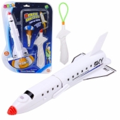 Statek kosmiczny ze spadochronem proca światło