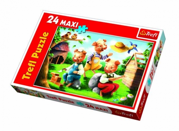 Trzy małe świnki - Puzzle Maxi - 24 elementy (14129)