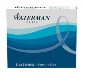 Waterman. Naboje do pióra krótkie. 6 sztuk