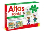 Atlas Polski +Plakat z mapą +Puzzle