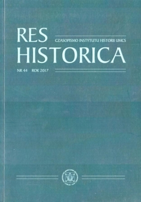 Res Historica T.44 - Opracowanie zbiorowe