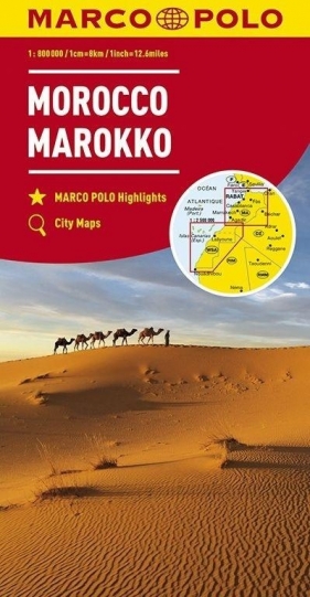Mapa Drogowa Marco Polo. Maroko 1:800 000 w.2018 - Praca zbiorowa