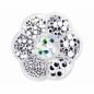 Ruchome oczka box 780 szt 4-12mm