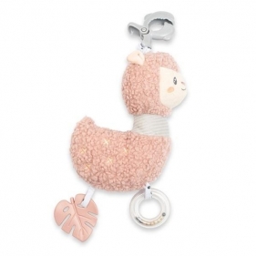 Zawieszka pluszowa pozytywką i klipsem Lama