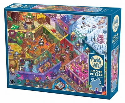 <img src='https://webimage.pl/pics/291/1/d625012451291.jpg' style='height:440px' /> Puzzle 500 Labirynt fantasy w stylu D&D 113759