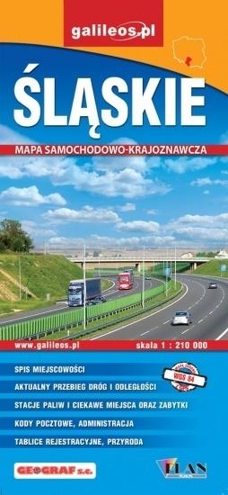 Mapa samochodowo-krajoznawcza - Śląskie 1: 210 000 w.2020
