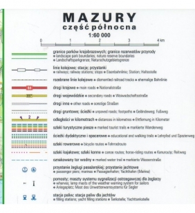 Mazury część północna, 1:60 000 - mapa turystyczna - Opracowanie zbiorowe