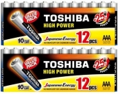 2x Toshiba, Baterie Alkaliczne HPA LR03GCP MP-12 - 12 szt.