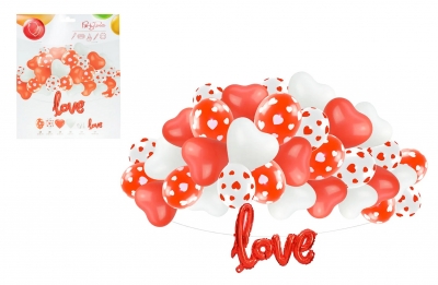 Zestaw balonów Love 34el.