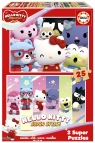 Puzzle Hello Kitty drewniane 2 x 25 el 114065 4+