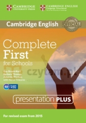 Complete First for Schools Presentation Plus DVD-ROM - Guy Brook-Hart, Barbara Thomas, Amanda Thomas, Helen Tiliouine