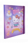 Coolpack, Teczka przestrzenna tekturowa A4 z gumką  Hello Kitty - Pink 1