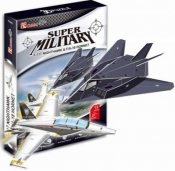 Puzzle 3D: Myśliwiec F117 Nighthawk i FA18 Hornet (01593) - 306-01593