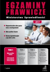 Egzaminy Prawnicze Ministerstwa Sprawiedliwości 2017 Tom 1 Akta cywilne i karne