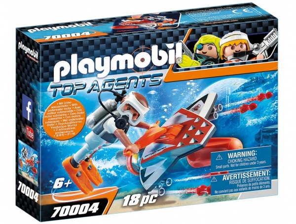 Playmobil Top Agents: Spy Team Pojazd podwodny z napędem (70004)