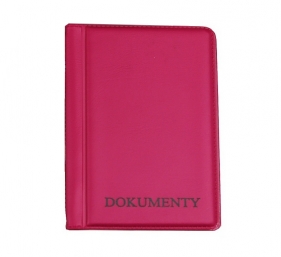 Okładka na dokumenty mini - pink