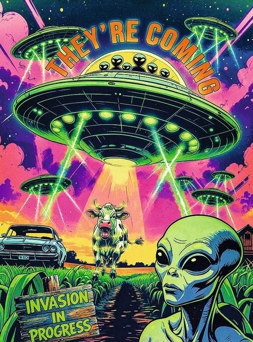 <img src='https://webimage.pl/pics/292/1/d5900511121292.jpg' style='height:440px' /> Puzzle 1000 Hall of Horror UFO