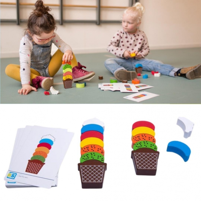 Lody drewniane - nauka kolorów i koordynacji