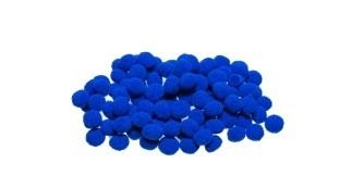 Pompony niebieskie 10mm 100szt