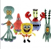 Sponge Bob pluszowe figurki bohaterów, 5 rodzajów (109492829)