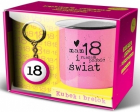 Zestaw kubek + brelok Happy 18-Dziewczyna