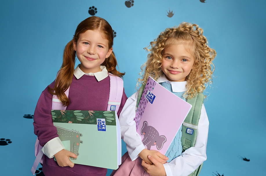 Zeszyt Oxford Kids A4/32k linia podwójna kolorowa, 1 szt