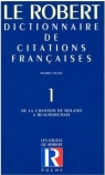 Dictionnaire poche citations francaises T.1 Pierre Oster