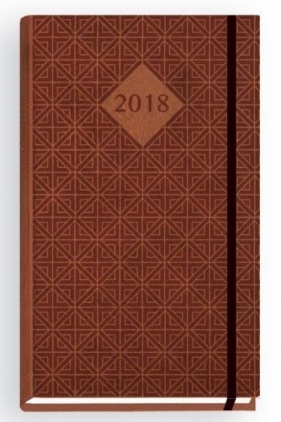 Terminarz 2018 Claret brązowy