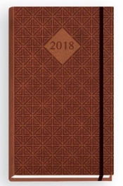 Terminarz 2018 Claret brązowy
